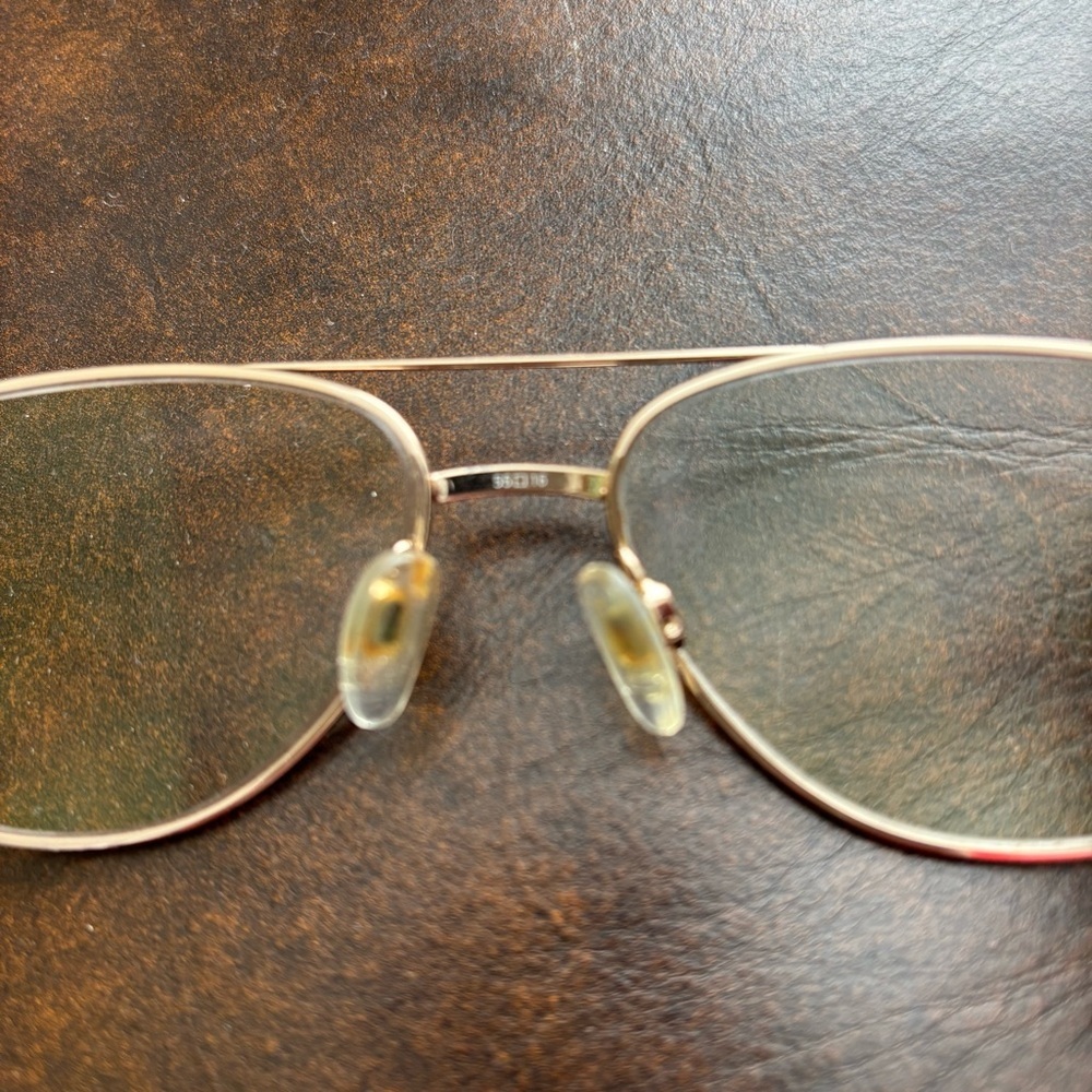 Stetson Zyloware 057 Stainless Steel Gold Aviator UnisexGlasses Frame Only 55-16 - Picture 12 of 12
